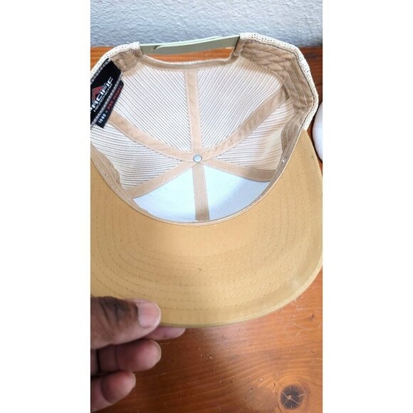 Pelican Brewing Co. Trucker Hat - Pacific Headwear - Mesh Back - Blue & Tan - Picture 5 of 8